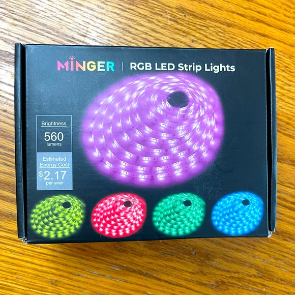 !! NEW!! Minger RGB LED light strip w/remote set - Picture 1 of 5